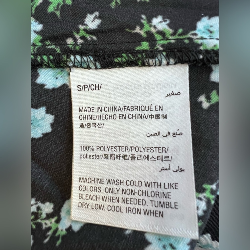 INC‎ International Concepts Womens Printed Wrap Blouse, Black,sz Small - Picture 5 of 11